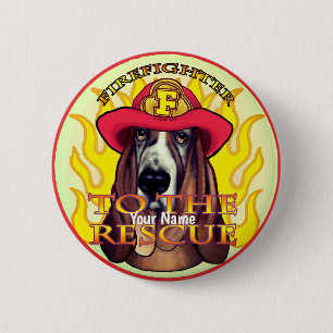 Schaltfläche "Hund Hund Firefighter-Button" Button