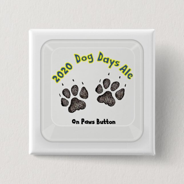 Schaltfläche "Hundetage 2020 auf Pfoten" Button (Vorderseite)