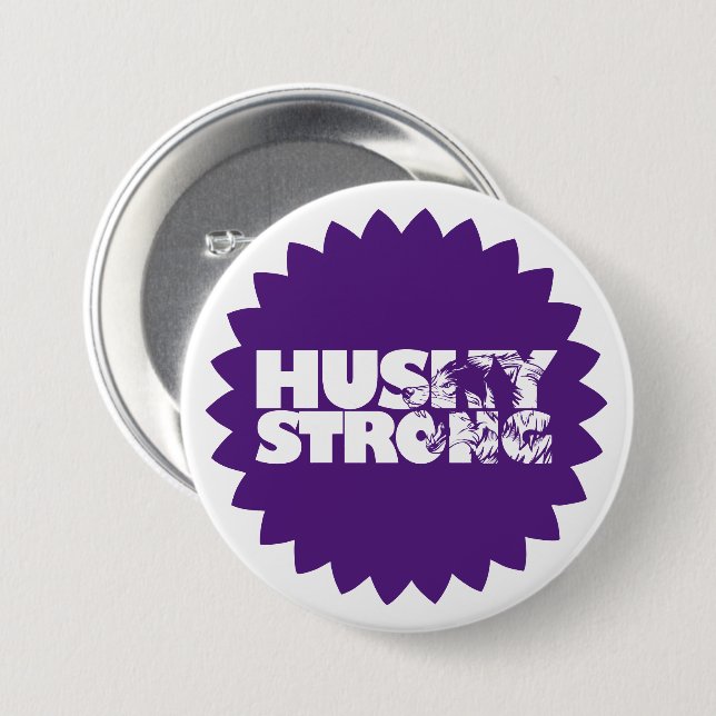 Schaltfläche "Husky Strong"-Button Button (Vorne & Hinten)