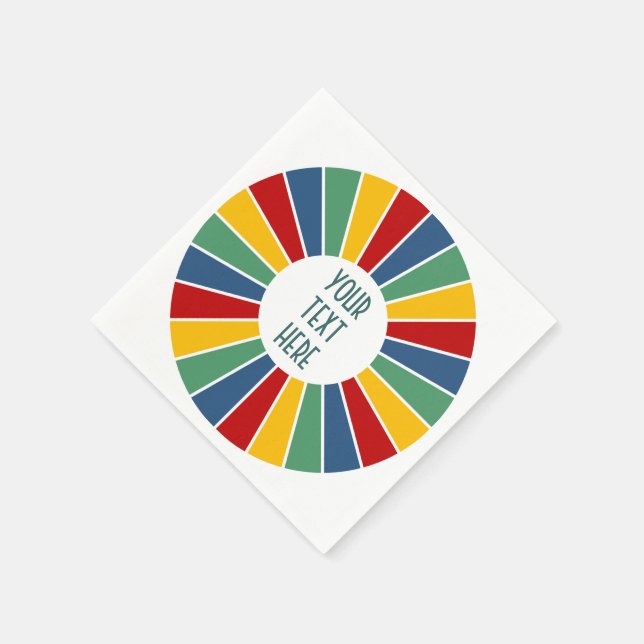 SCHALTFLÄCHE I + Foto, Text, Monogramm Serviette (Ecke)