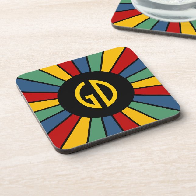 SCHALTFLÄCHE I + Foto, Text, Monogramm Untersetzer (Linke Seite)