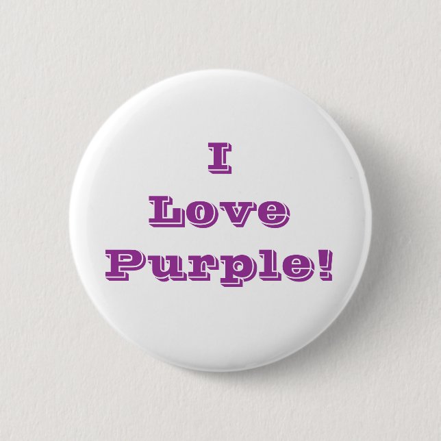 Schaltfläche I Liebe Lila Button (Vorderseite)