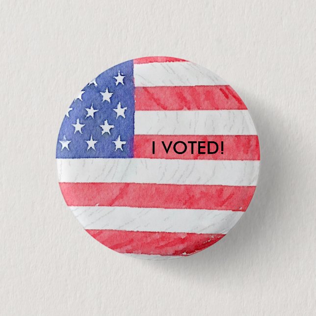 Schaltfläche "I Voted" für die amerikanische Flagg Button (Vorderseite)