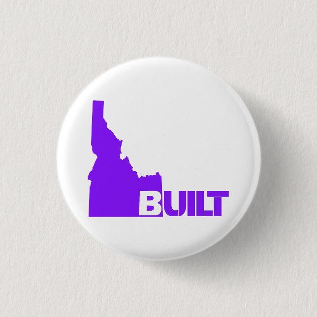 Schaltfläche Idaho Built (Lila) Button (Vorderseite)