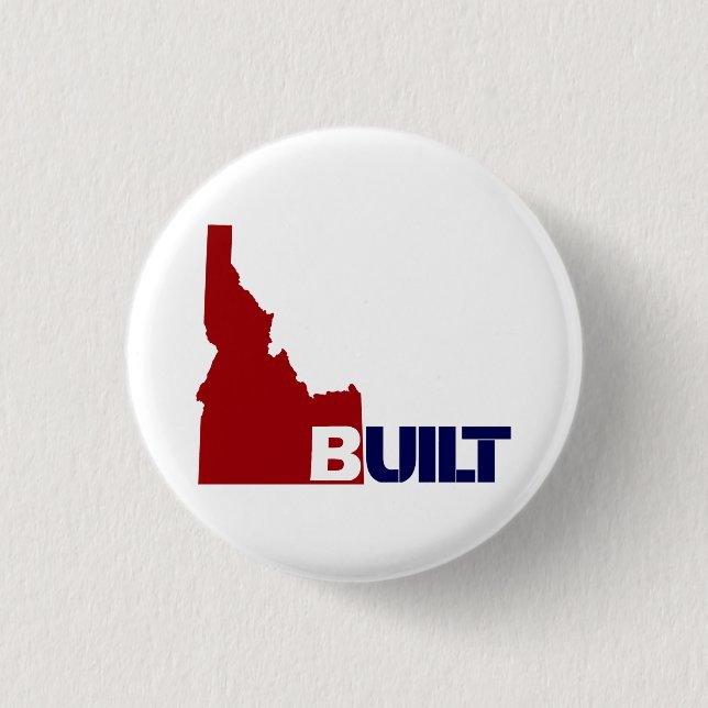 Schaltfläche Idaho Built (Red White & Blue) Button (Vorderseite)
