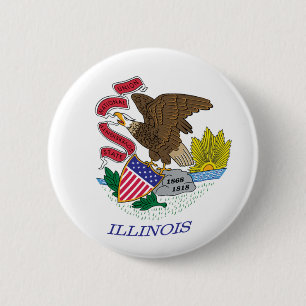 Schaltfläche "Illinois Flag" Button