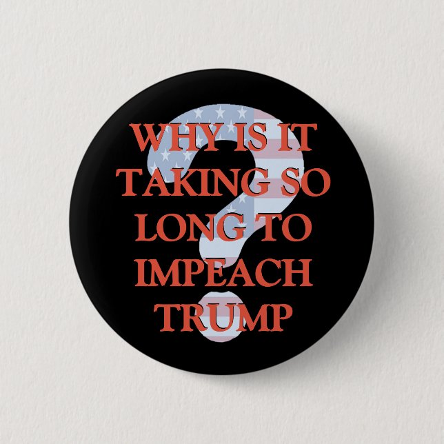 Schaltfläche "Impeach Donald Trump Question Mark" Button (Vorderseite)