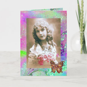 SCHALTFLÄCHE IN GOLD-GLITZERN-Fotovorlage Karte