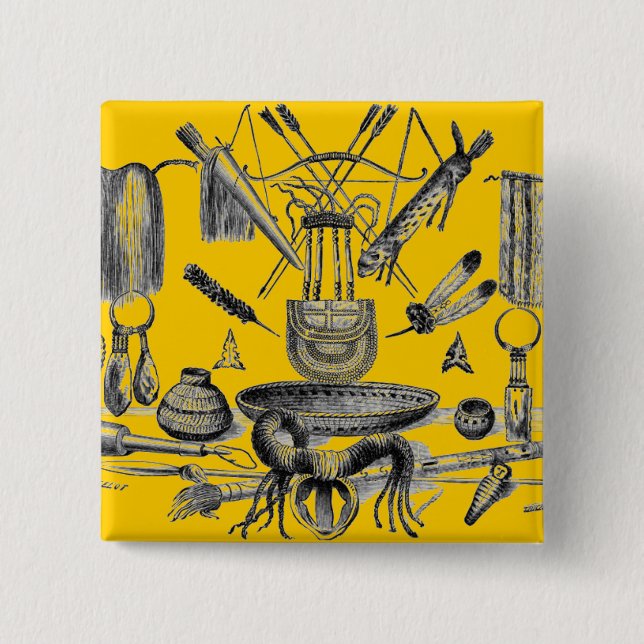 Schaltfläche "Indian Artifacts" Button (Vorderseite)