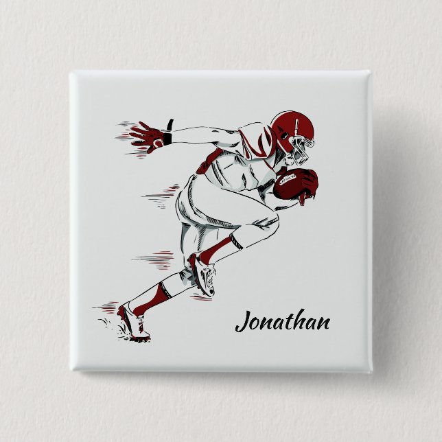 Schaltfläche individuelle Name Football Player Button (Vorderseite)
