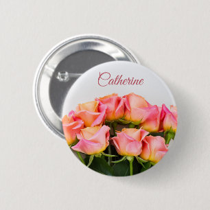 Schaltfläche individuelle Name-Rose Button