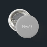 Schaltfläche individuelle Name-Text grau-weiß-mini Button<br><div class="desc">Schaltfläche individuelle Name Graue und weiße minimalistische Button</div>