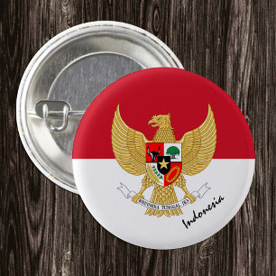 Schaltfläche Indonesien, patriotische indonesische Button