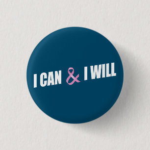 Schaltfläche "Inspirierend Quote Brustkrebs-Bewus Button