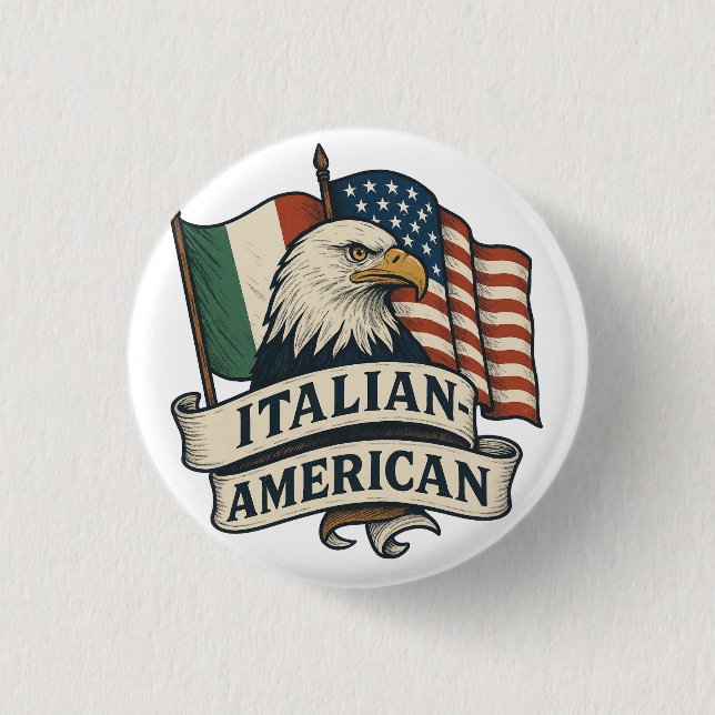 Schaltfläche "Italienische Flagge" | Eagle Heritag Button (Vorderseite)