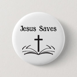 Schaltfläche Jesus Rette Button