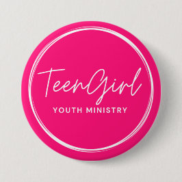 Schaltfläche Jugendministerium für Teen Girl Button