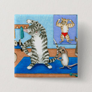 Schaltfläche Katze 458 Button