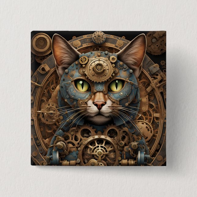 Schaltfläche "Katzenkatze" Button (Vorderseite)