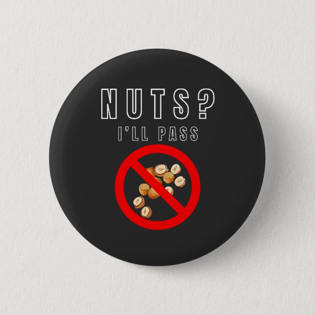 Schaltfläche "Keine Nuts erlaubt" Button (Vorderseite)