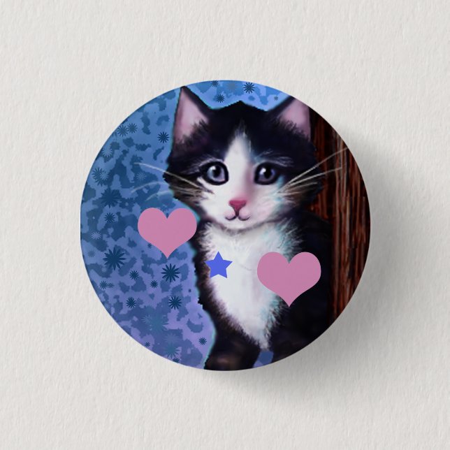 Schaltfläche "Kitten Painting" Button (Vorderseite)