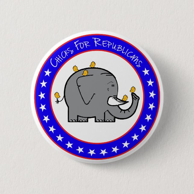 Schaltfläche Küken für Republikaner Button (Vorderseite)