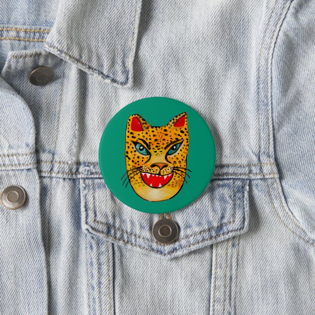 Schaltfläche "Laughing Jaguar Watercolor" Button (Beispiel)