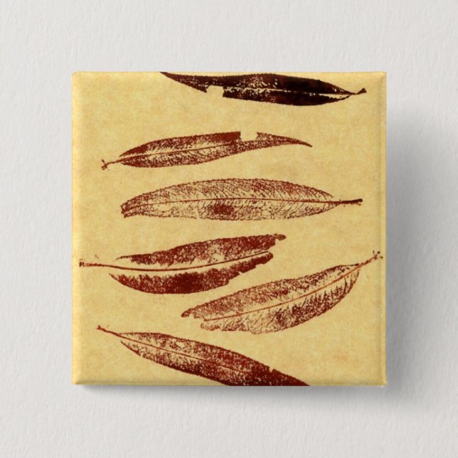 Schaltfläche "Leaf Nature Prints" Button (Vorderseite)
