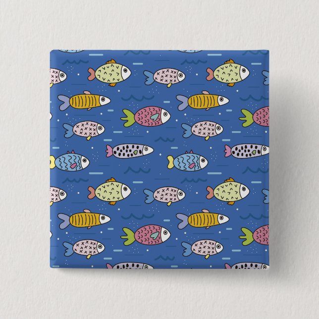 Schaltfläche "Leben im Meer" Button (Vorderseite)