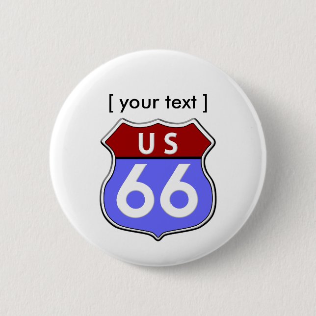 Schaltfläche "Legendary US Route 66" Button (Vorderseite)