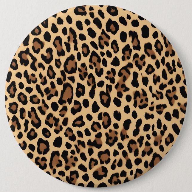 Schaltfläche, Leoparflächen Button (Vorderseite)