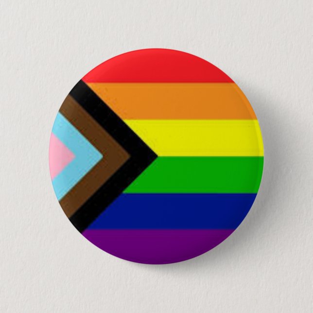 Schaltfläche "LGBTQ+ Progress" (LGBTQ+-Button) Button (Vorderseite)