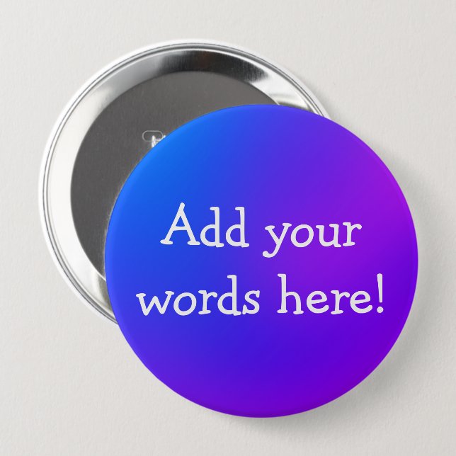 Schaltfläche Lila Blau Button (Vorne & Hinten)