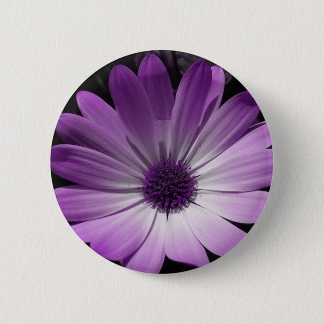 Schaltfläche "lila Blume" Button (Vorderseite)