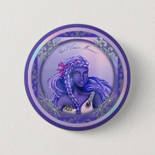 Schaltfläche "lila Ocean Mermaid" Button