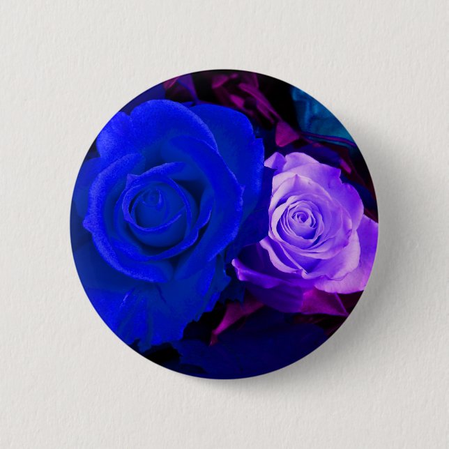 Schaltfläche Lila Rose - Anpassbar Button (Vorderseite)