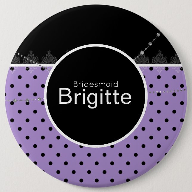 Schaltfläche "lila & schwarz" button (Vorderseite)