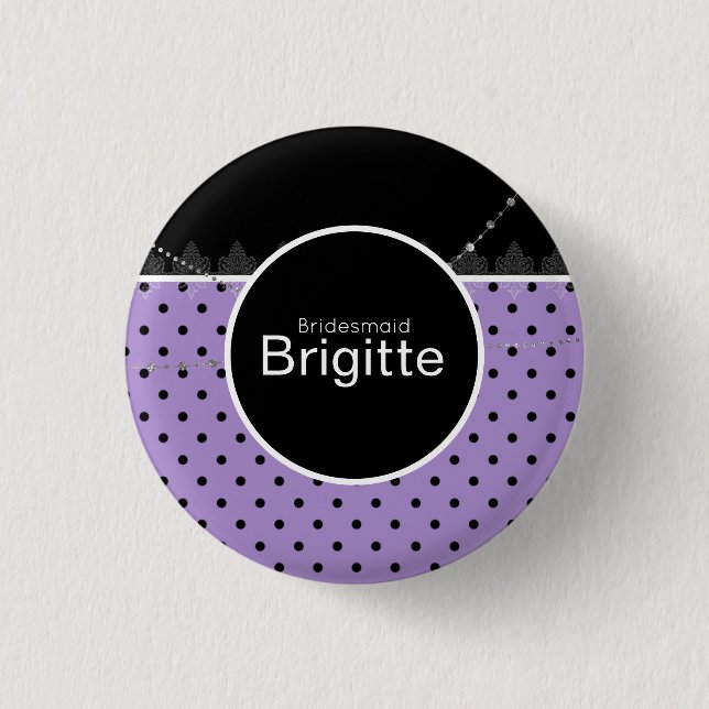 Schaltfläche "lila & schwarz" button (Vorderseite)
