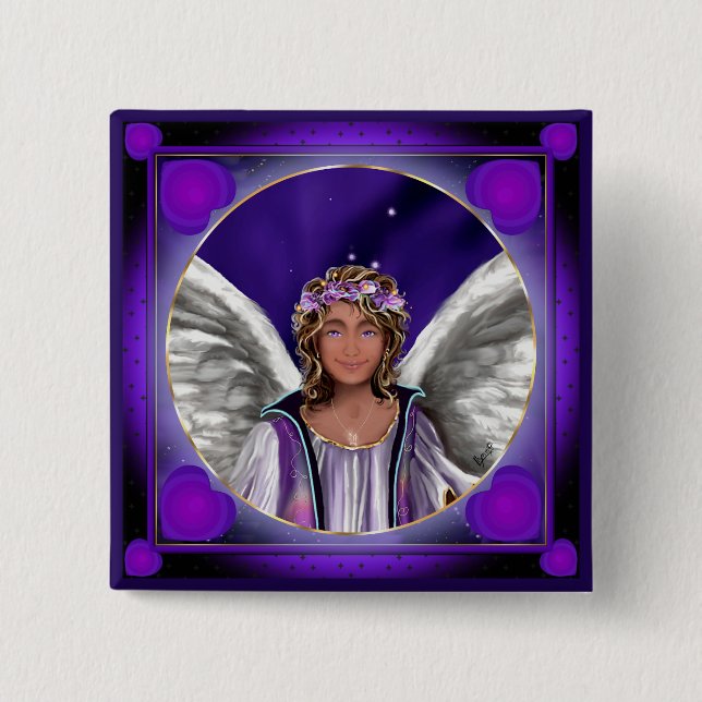 Schaltfläche "lila Soul" Button (Vorderseite)