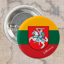 Schaltfläche Litauen, Patrioten litauische Flaggen
