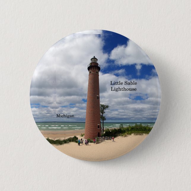 Schaltfläche "Little Sable Lighthouse" Button (Vorderseite)