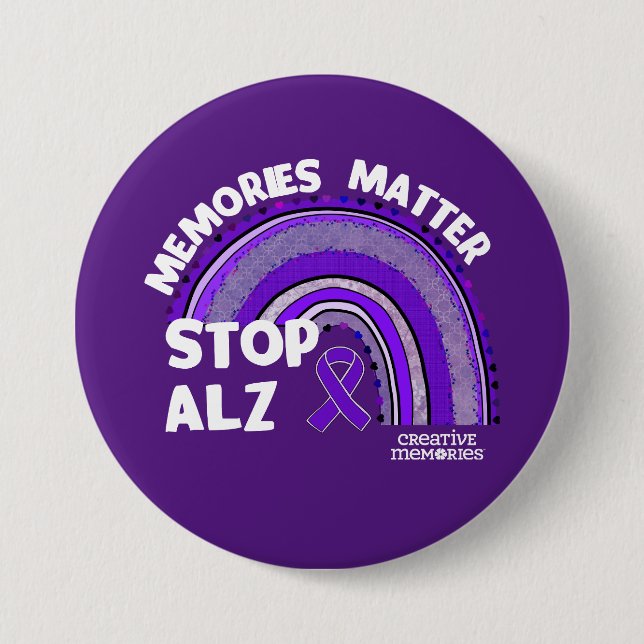 Schaltfläche "Longest Day Alzheimer's Association  Button (Vorderseite)