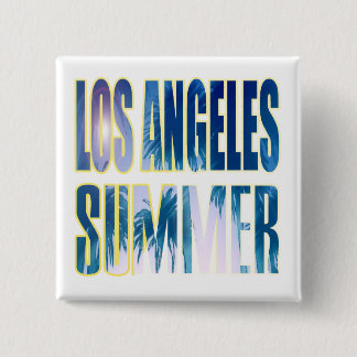Schaltfläche "Los Angeles Summer Letter Blue" Button