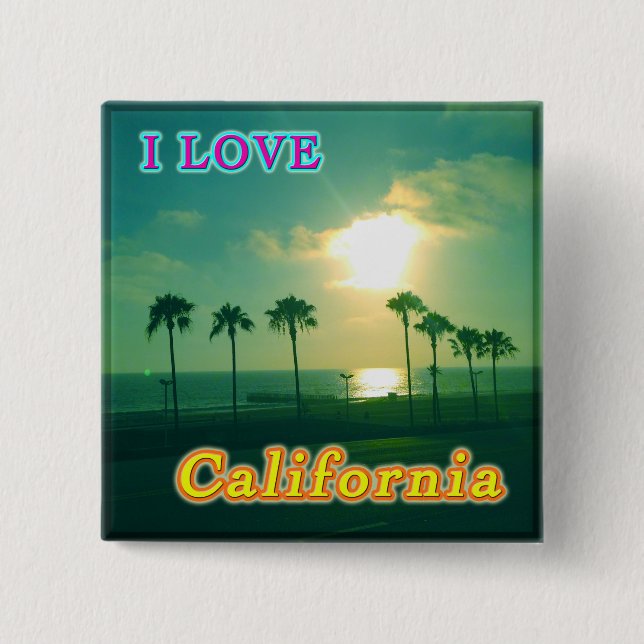 Schaltfläche "Lovely California 1" Button (Vorderseite)