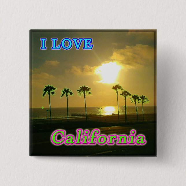 Schaltfläche "Lovely California 2" Button (Vorderseite)