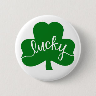 Schaltfläche "Lucky Green Kleeblatt" Button