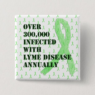 Schaltfläche "Lyme Disease Awareness Ribbons" Button