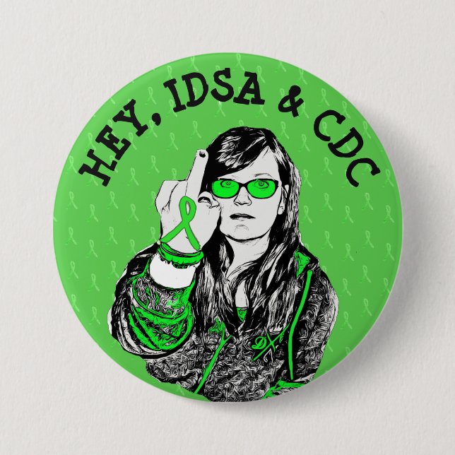 Schaltfläche "Lyme Disease Awareness Ribbons" Button (Vorderseite)