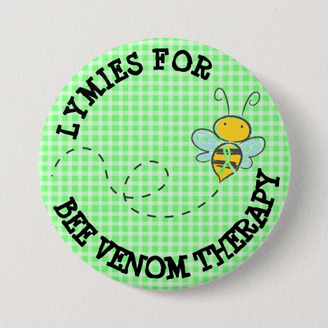 Schaltfläche "Lymies für die Bienenvenom-Therapie" Button (Vorderseite)