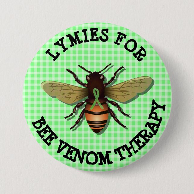 Schaltfläche "Lymies für die Bienenvenom-Therapie" Button (Vorderseite)